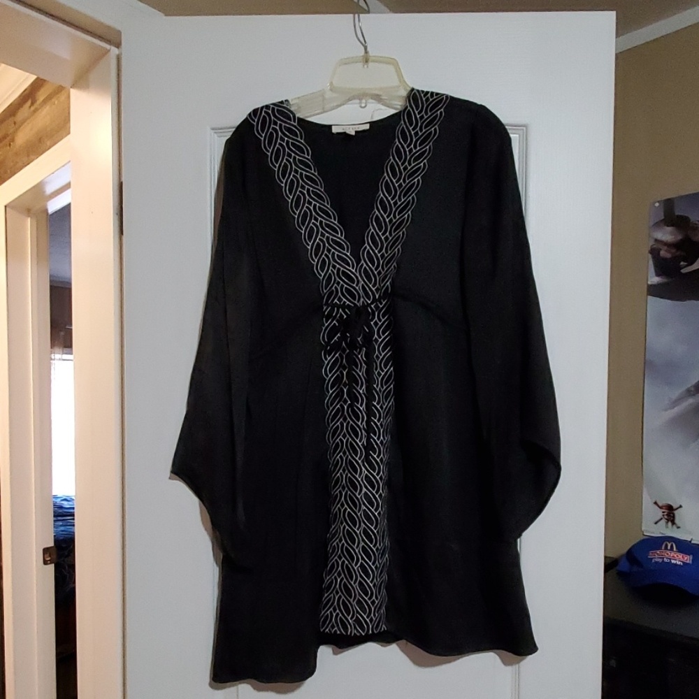 Long sleeve black dress